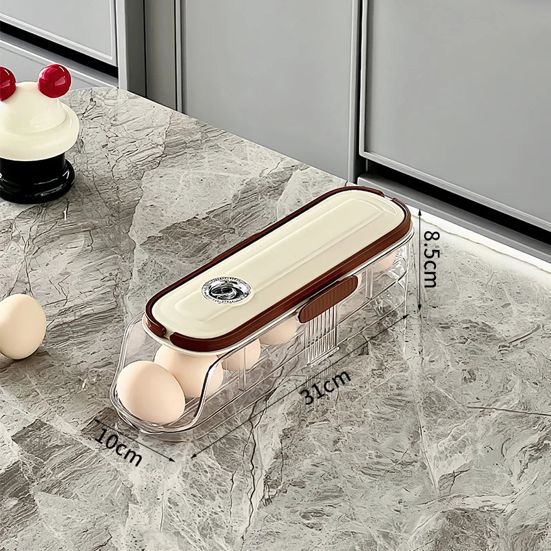 Space-Saving Rolling Egg Organizer
