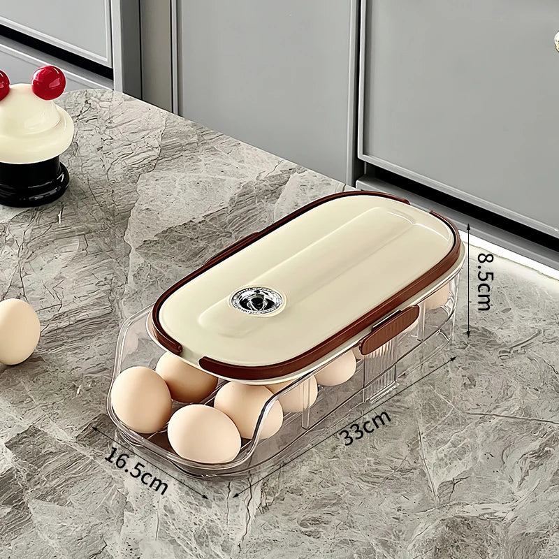 Space-Saving Rolling Egg Organizer