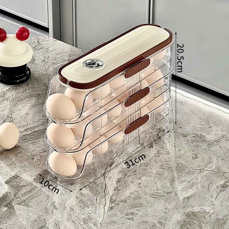 Space-Saving Rolling Egg Organizer