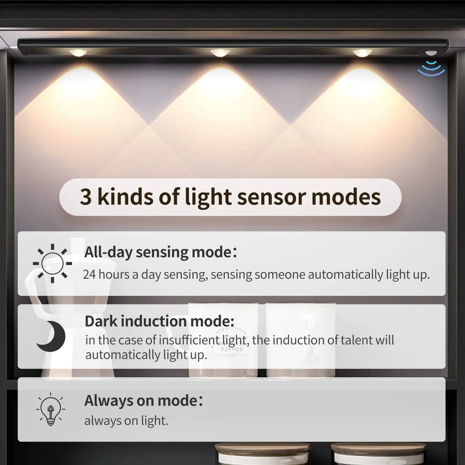 Wireless Motion Sensor LED Cabinet Light