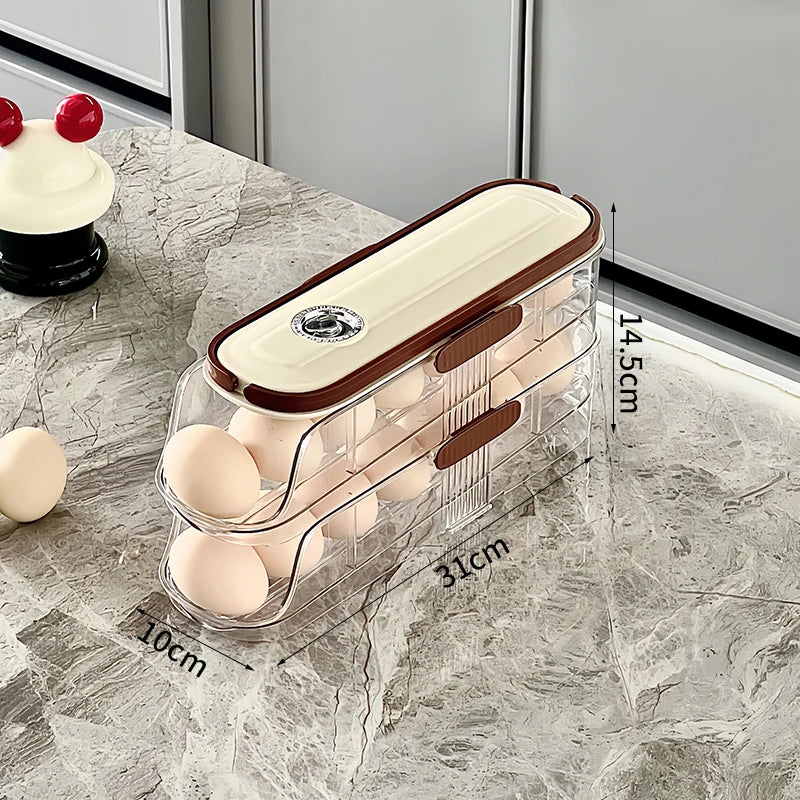 Space-Saving Rolling Egg Organizer
