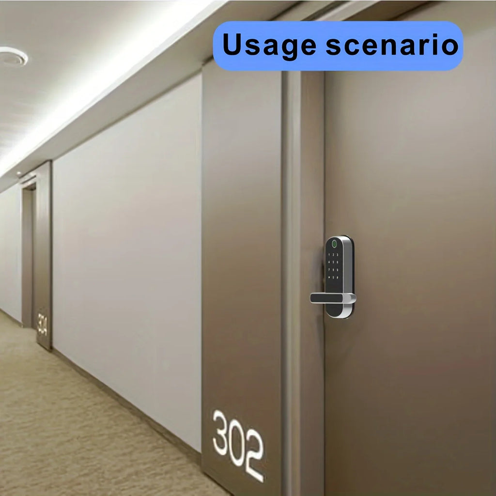 HomeAura Smart Fingerprint Door Lock – Keyless WiFi & App Control