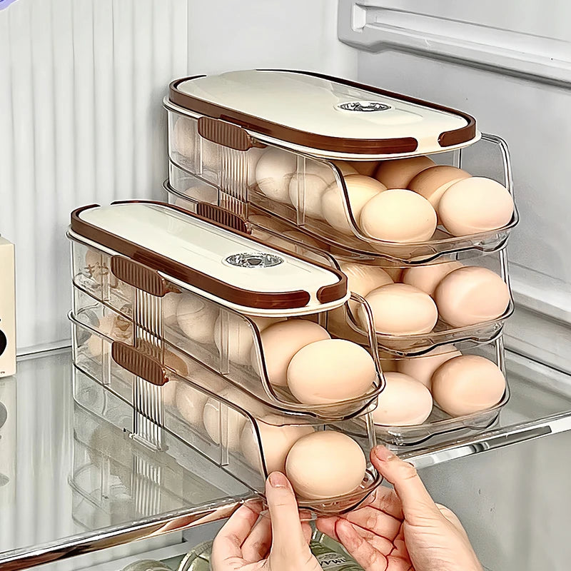 Space-Saving Rolling Egg Organizer