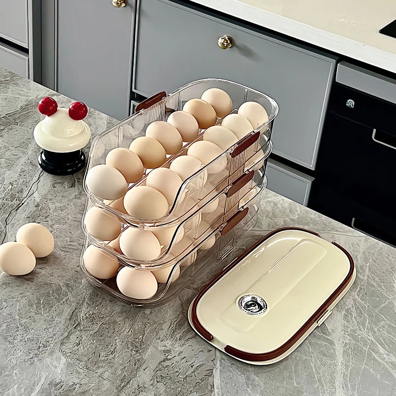 Space-Saving Rolling Egg Organizer