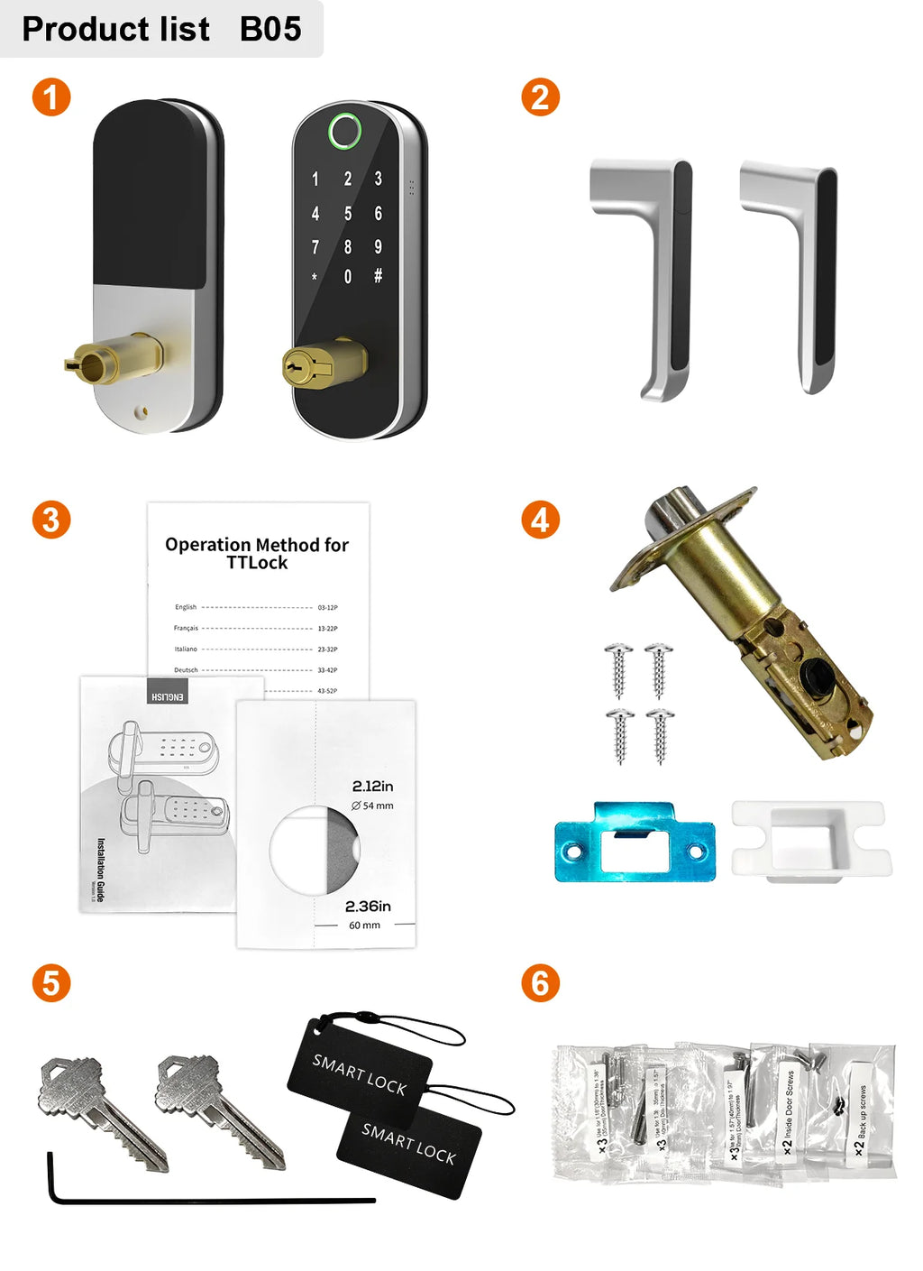 HomeAura Smart Fingerprint Door Lock – Keyless WiFi & App Control