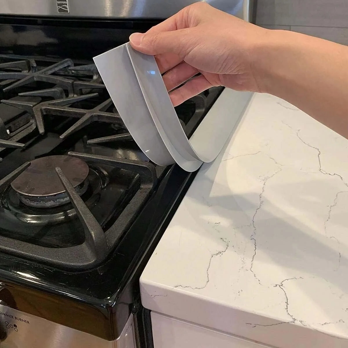 HomeAura Silicone Gap Strip for Stove & Countertop – Kitchen Sealing Strip