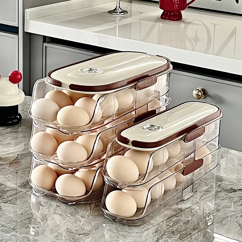 Space-Saving Rolling Egg Organizer