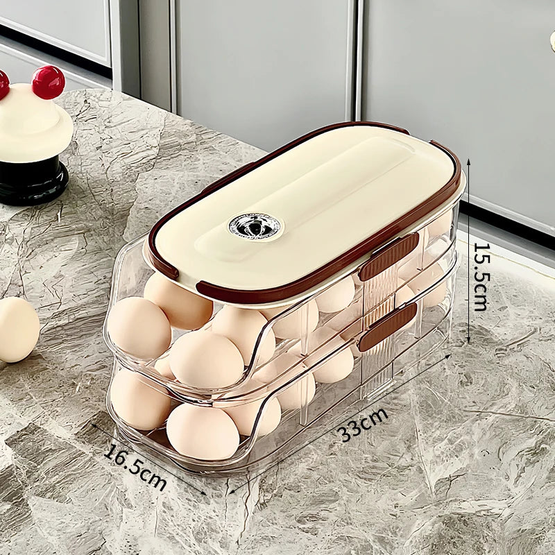 Space-Saving Rolling Egg Organizer