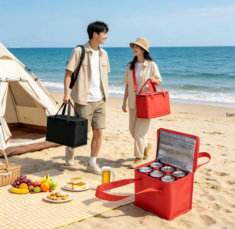 HomeAura Insulated Lunch Cooler Bag – Portable Picnic & Food Storage Tote