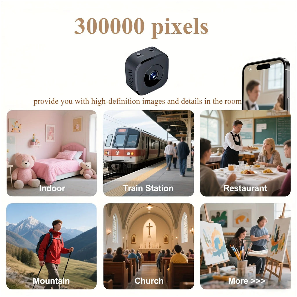 HomeAura™ Smart Security Camera – HD Night Vision & Motion Detection