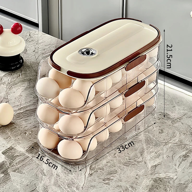 Space-Saving Rolling Egg Organizer