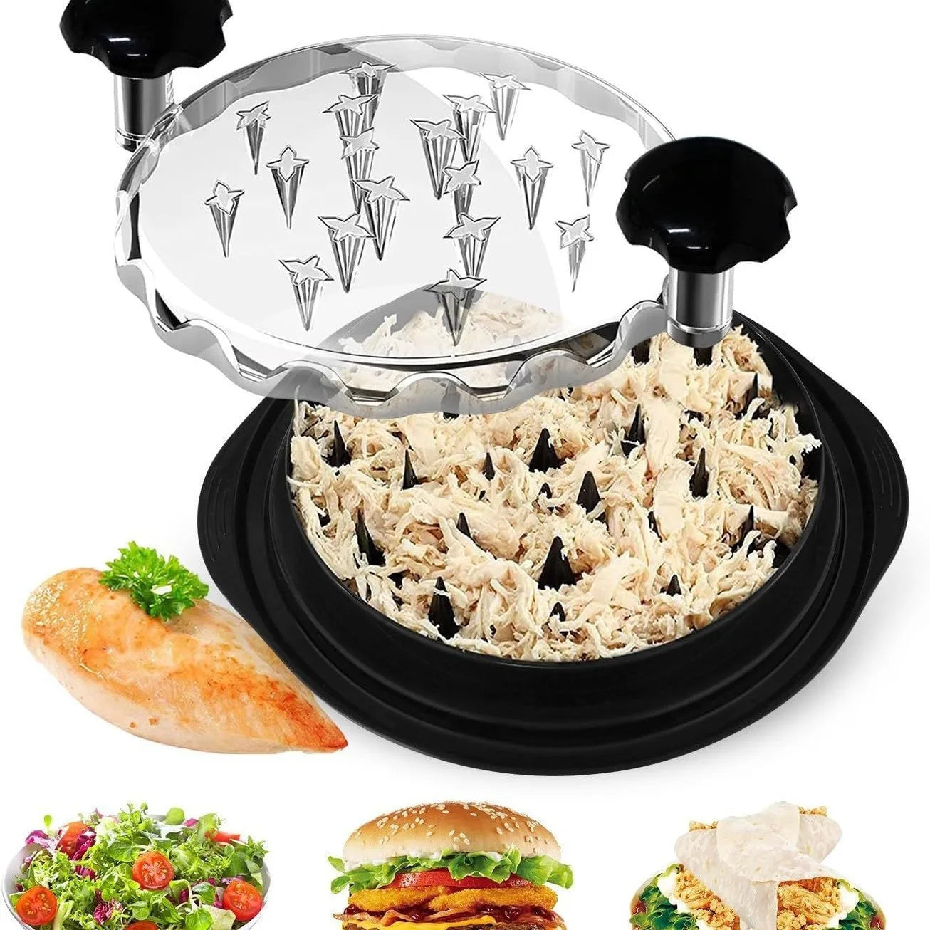 HomeAura Chicken Shredder Tool – Quick Meat Shredder for Chicken, Pork & Beef