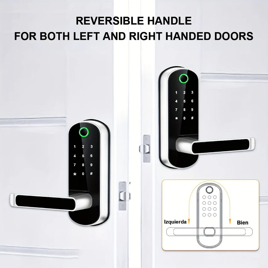 HomeAura Smart Fingerprint Door Lock – Keyless WiFi & App Control
