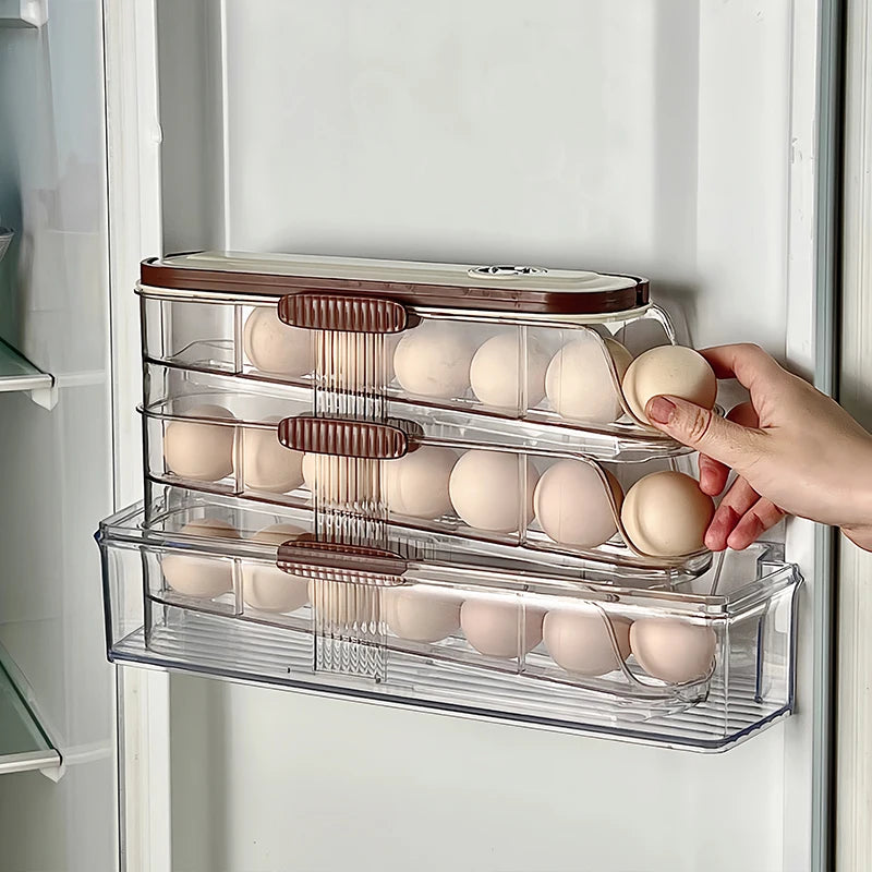 Space-Saving Rolling Egg Organizer